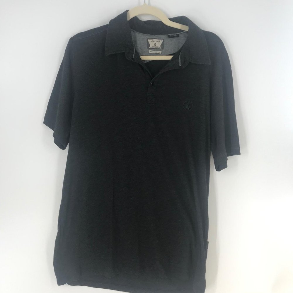 VOLCOM BLACK SHORT SLEEVE POLO